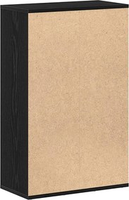 vidaXL Βιβλιοθήκη Μαύρη Δρυς 50x25x80 εκ. από Τεχνητό Ξύλο