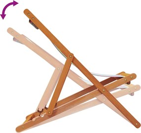 vidaXL Καρέκλες Παραλίας Πτυσσόμενες 2 τεμ. Πολύχρωμο Υφασμάτινες