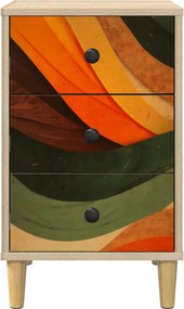 vidaXL Κομοδίνο BONN 2 τμχ. Sonoma Δρυς 36 x 33 x 60 εκ