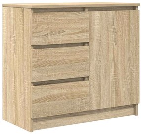 vidaXL Συρταριέρα με Συρτάρια Sonoma Δρυς 71x35x65 εκ. από Επεξ. Ξύλο