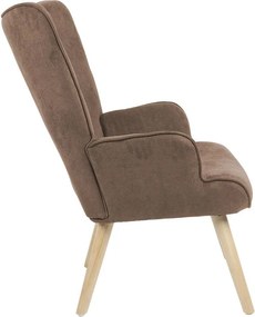 Πολυθρόνα Fluffy ύφασμα καφέ-φυσικό 75x69x96εκ 75x69x96 εκ.