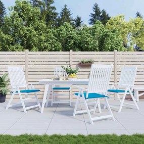 vidaXL Μαξιλάρια Καρέκλας Κήπου 4 τεμ. Μπλε 40x40x3 εκ. Υφασμάτινα