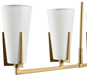 Φωτιστικό Οροφής DKD Home Decor Χρυσό Λευκό (67 x 14 x 22 cm)