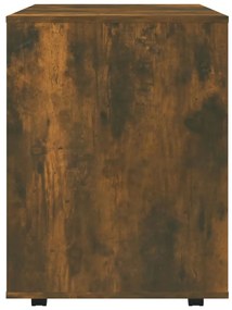 vidaXL Ντουλάπι Με Ροδάκια Καπνιστή Δρυς 60x53x72 εκ. Επεξεργ. Ξύλο