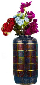 Βάζο 697ELD1232 Φ15x35cm Multi Aberto Design Κεραμικό