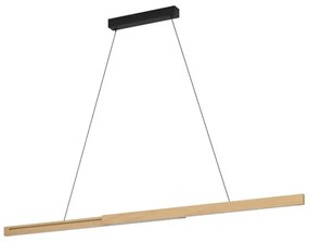Γραμμικό Κρεμαστό Φωτιστικό Οροφής 2xLED 10,5W Μπεζ Ρυθμιζόμενο Dimmable Montebuono 390369 Eglo-390369-Μπεζ 390369