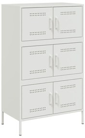 vidaXL Ντουλάπι Λευκό 68x39x113 εκ. από Ατσάλι
