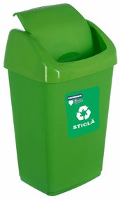 Heinner HR-AL-35V Κάδος απορριμάτων 35Lt Πράσινος 35x29x57cm