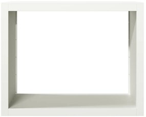 vidaXL Ράφι Καυσόξυλων Λευκό 100x40x80 εκ. Ατσάλινο