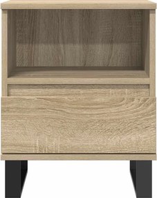 vidaXL Κομοδίνα 2 τεμ. Sonoma Δρυς 40 x 35 x 50 εκ. από Επεξεργ. Ξύλο
