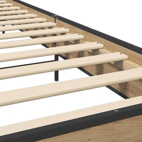 vidaXL Κρεβάτι με Κεφαλάρι Artisan Δρυς 80 x 200 cm Επεξεργασμένο Ξύλο