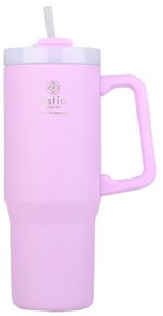 ESTIA ΘΕΡΜΟΣ STRAW TUMBLER XL SAVE THE AEGEAN 900ml LAVENDER PURPLE