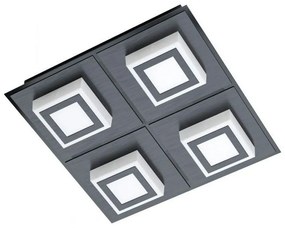 Φωτιστικό Οροφής-Πλαφονιέρα Led Masiano 1 99364 3000K Black Eglo Aluminium, Plastic