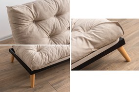 3-Seat Sofa-Bed Saki - Cream Cream