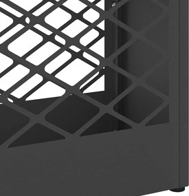 vidaXL Βάση ομπρέλας βροχής Μαύρο 28 x 12 x 41 εκ Ατσάλι