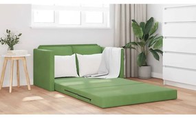 vidaXL Καναπές-κρεβάτι Ανοιχτό πράσινο 122 x 70 x 60 εκ Βελούδο
