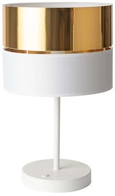 Φωτιστικό Επιτραπέζιο Hilton 5073 1xΕ27 15W Φ30cm 45cm White-Gold TK Lighting