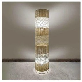 Επιδαπέδιο Φωτιστικό E27 Rattan Φυσικό 124-01246-10 Luma Lighting 124-01246-10 Μπεζ