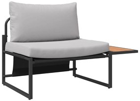vidaXL Σετ Καναπέ Κήπου 2 pcs Ανοιχτό γκρι Ατσάλι