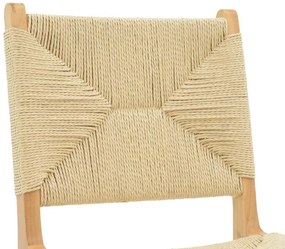 Καρέκλα Arten σχοινί-rubberwood σε φυσική απόχρωση 60x55x85εκ 60x55x85 εκ.