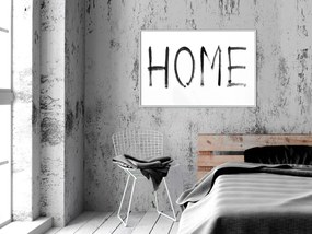 Αφίσα - Simply Home (Horizontal) - 30x20 - Χρυσό - Με πασπαρτού