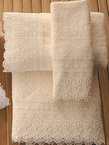 Μπουρνούζι με Δανδέλα Νο9 Εκρού Viopros