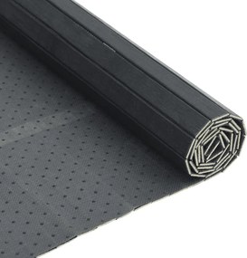 vidaXL Χαλί Ορθογώνιο Γκρι 70x100 εκ. από Μπαμπού