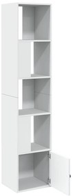 vidaXL Βιβλιοθήκη Λευκή 40x36x189 εκ. από Επεξεργασμένο Ξύλο