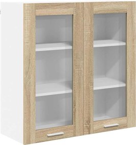 vidaXL Κρεμαστό ντουλάπι με αποθήκευση Δρύς Sonoma 80 x 31 x 80 εκ.