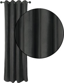 Κουρτίνα Βελουτέ (140x270) Με Τρουκς Das Home 2232 D. Gray