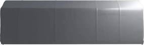 vidaXL Τέντα Αποθήκευσης Γκρι 300 x 750 εκ. Ατσάλινη
