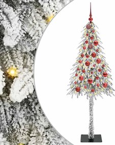 vidaXL Χριστουγεννιάτικο Δέντρο με 150 LED Λευκό 150 cm ΠΕ και Ατσάλι
