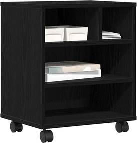 vidaXL Σταντ Εκτυπωτή Μαύρη Οξυά 41 x 32 x 48 εκ. Επεξεργασμένο ξύλο