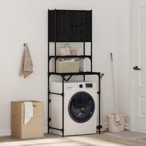 vidaXL Καμπίνα Πλυντηρίου Μαύρη Δρυς 68x48.5x194 cm