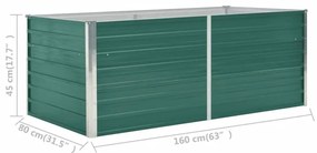 ΖΑΡΝΤΙΝΙΕΡΑ ΨΗΛΗ ΠΡΑΣΙΝΗ 160X80X45 ΕΚ. ΓΑΛΒΑΝΙΣΜΕΝΟΣ ΧΑΛΥΒΑΣ 47014