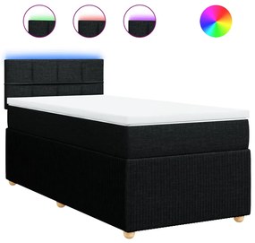 ΚΡΕΒΑΤΙ BOXSPRING ΜΕ ΣΤΡΩΜΑ ΜΑΥΡΟ 80 X 200 ΕΚ. ΥΦΑΣΜΑΤΙΝΟ 3289585