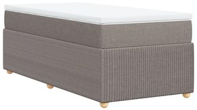 ΚΡΕΒΑΤΙ BOXSPRING ΜΕ ΣΤΡΩΜΑ TAUPE 100 X 200 ΕΚ. ΥΦΑΣΜΑΤΙΝΟ 3285550