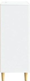 vidaXL Πλαϊνό γραφείο Λευκό 66 x 34,5 x 90 εκ Επεξεργασμένο Ξύλο