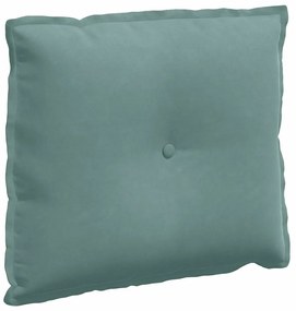 vidaXL Μαξιλάρι Πλάτης Θαλασσί 60 x 50 cm Υφασμάτινο Κορντουρά