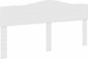 vidaXL Κρεβάτι Αποθήκης Λευκό 200 x 200 cm Επεξεργασμένο ξύλο