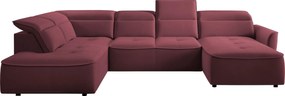 Γωνιακός καναπές Morello XL-Magenta-Αριστερή - 350.00Χ218.00Χ87.00cm