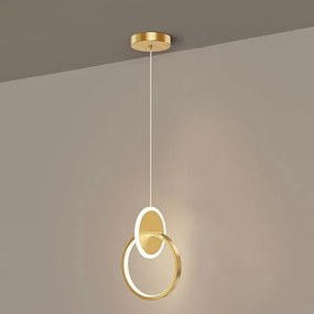 Φωτιστικό Οροφής Δίφωτο LED Homelighting Bria Gold 77-50492