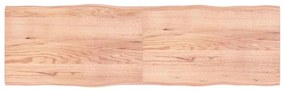 vidaXL Επιφ Τραπεζιού Αν Καφέ 200x60x(2-4)εκ.Ακατέργ. Μασίφ Ξύλο Δρυός