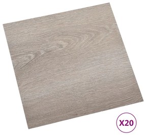 ΔΑΠΕΔΟ ΑΥΤΟΚΟΛΛΗΤΟ ΧΡΩΜΑ TAUPE 20 ΤΕΜ. 1,86 Μ² ΑΠΟ PVC 330155