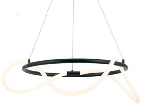 Φωτιστικό Οροφής Kyma ZM36LEDP60BK 36W Led Φ60cm 230cm Black Aca Metal