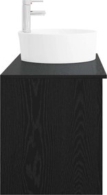 vidaXL Σετ Επίπλων Μπάνιου 2 pcs Μαύρη Δρυς Επεξεργασμένο Ξύλο