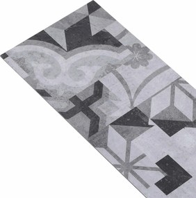 vidaXL Πλάκες Δαπέδου 5,02 m² 36 pcs PVC Γκρι με σχέδιο