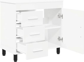 vidaXL Έπιπλο μπάνιου Λευκό 60 x 35 x 60 εκ. Επεξεργασμένο Ξύλο