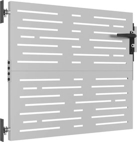 vidaXL Πύλη Κήπου 85 x 75 cm Ατσάλι με Επικάλυψη Πούδρας Κλειδώσιμο