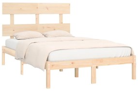vidaXL Πλαίσιο Κρεβατιού 150 x 200 εκ. Μασίφ Ξύλο King Size